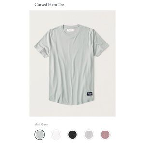 *NEW* Abercrombie and Fitch Curved Hem Tee